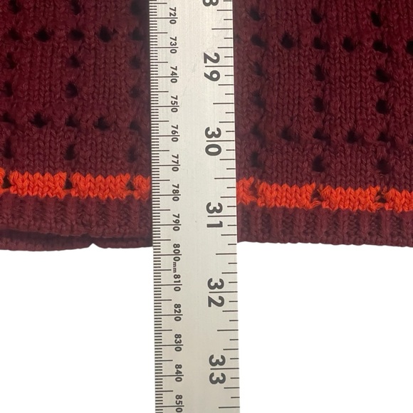 Free People Burgundy Striped Knit Maxi Skirt - Picture 7 of 10